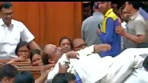 All 3 Bjp Mlas Marshalled Out Of Delhi Assembly