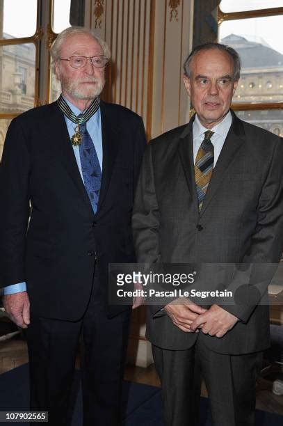 Actor Michael Caine Awarded Commandeur Des Arts Et Des Lettres At Ministere De La Culture Photos