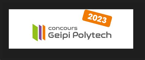 Modalités des concours Geipi Polytech 2023