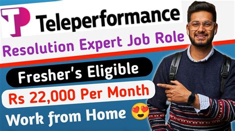 Teleperformance Work From Home Job Salary Rs 22 000 Month Fresher S