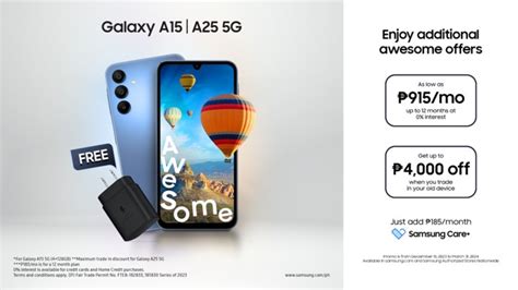 Available Now Samsung Galaxy A15 5g And A25 5g Starts At Php 10 990