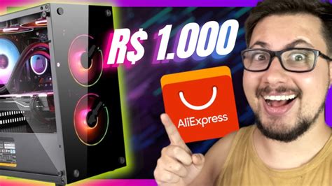 INCRÍVEL MONTEI UM PC GAMER DE APENAS R 1 000 REAIS QUE RODA TUDO NA