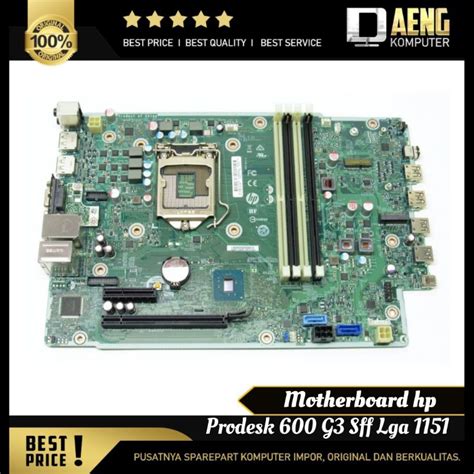 Jual Motherboard Mainboard Mobo Pc Merk Built Up HP Prodesk 600 G3 SFF