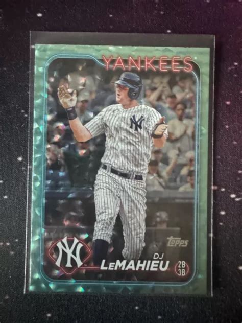 DJ LEMAHIEU 2024 Topps Series 2 Aqua Foil Parallel 399 New York