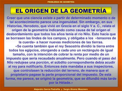 Ppt E L Origen De La GeometrÍa Powerpoint Presentation Free Download