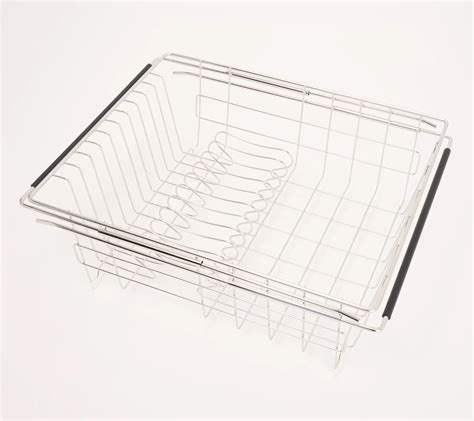 Polder Stainless Steel Expandable Over The Sink Drying Rack Qvc