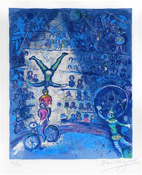 Marc Chagall Lithograph Le Cirque The Circus 1967 Lithograph S