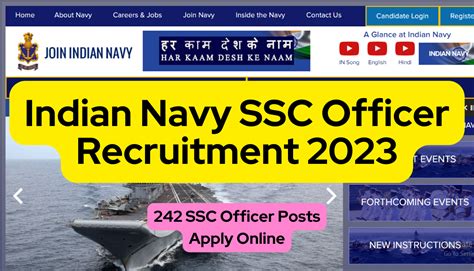 Indian Navy SSC Officer Recruitment 2023 242 SSC Officer Posts Apply