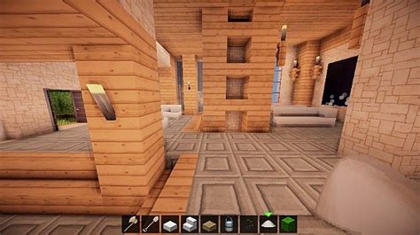 Modern Wooden House Minecraft Map