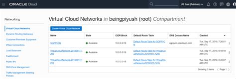 Oci Create Virtual Cloud Network Vcn In Oracle Cloud