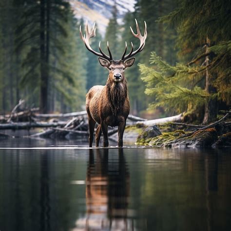 Premium Photo | Deer in forest wildlife photography