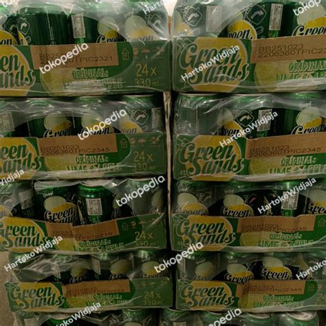 Jual GREEN SANDS ORIGINAL LIME APPLE 330ML DUS ISI 24 KALENG