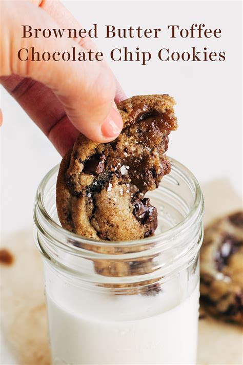 Browned Butter Toffee Chocolate Chip Cookies