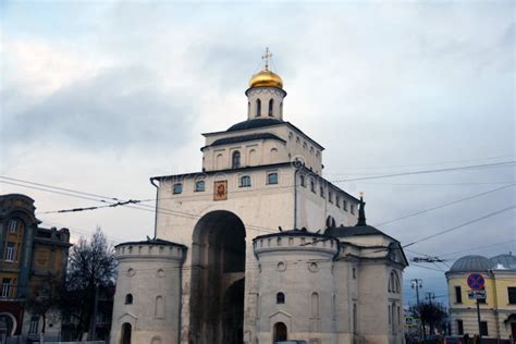 Golden Gates In Vladimir Town Russia Editorial Image Image Of