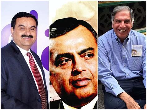 Gautam Adani Mukesh Ambani And Ratan Tata