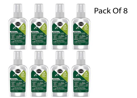 Stem Repels Mosquitoes Insect Repellent Spray With Essential Oil 2 Fl Oz Pack Of 8