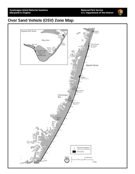 Over Sand Vehicle Osv Zones In Maryland And Virginia Assateague Island National Seashore