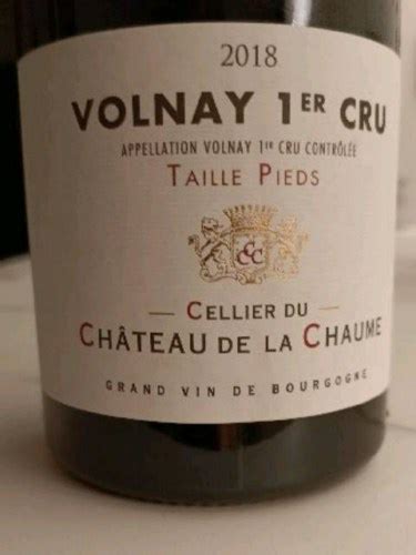 Cellier Du Ch Teau De La Chaume Volnay Er Cru Taille Pieds Vivino Us