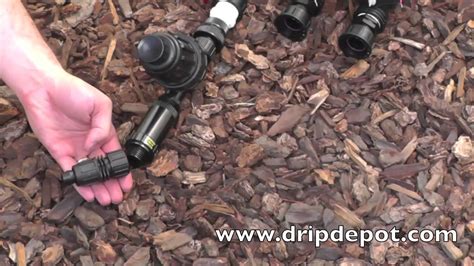 How To Install A Drip Irrigation Head Assembly To A Manifold Youtube