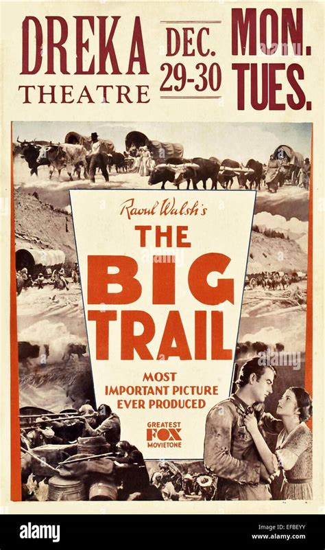 Big trail 1930 poster hi-res stock photography and images - Alamy