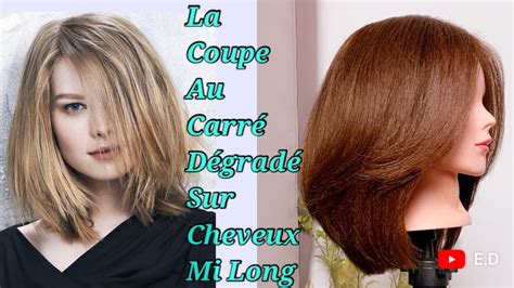 Comment réaliser La Coupe au carré dégradé 135 degré Tutoriel YouTube