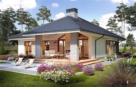 Projekt Domu Piwonia Beautiful House Plans Bungalow House Plans