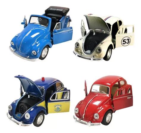 Carrinho Ferro Fusca Clássico Conversível E Herbie Miniatura MercadoLivre