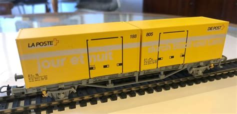 Containertragwagen H0 DC Piko 2 Postcontainer Kaufen Auf Ricardo