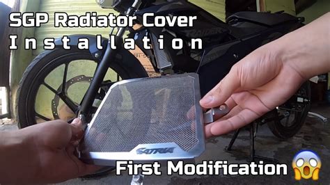 SGP Radiator Cover Installation Suzuki Raider 150FI Matte Blue YouTube