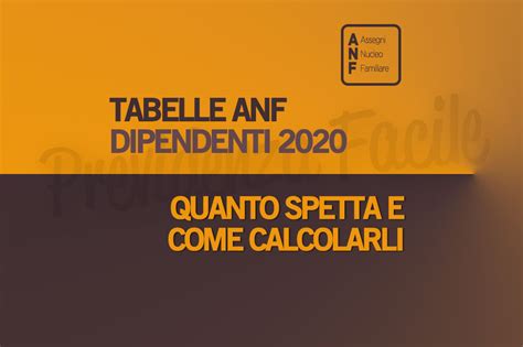 Tabelle Assegni Familiari 2020 Quanto Spetta E Come Calcolarli