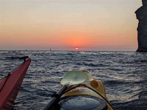 Santorini Sunset Sea Kayak With Light Dinner Santorini Greece