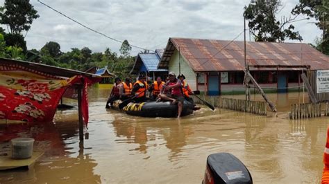 Meluas BNPB Catat Sebanyak 4 166 Rumah Warga Di Kapuas Kalimantan