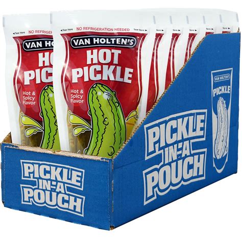 Buy Van Holten S Pickles Jumbo Hot Pickle In A Pouch 12 Pack Online