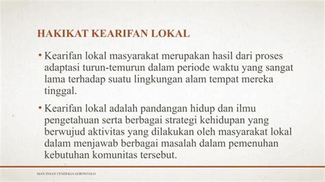 Ppt Kearifan Lokal Dan Kebudayaan Di Indonesia PPT