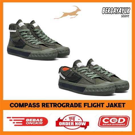 Jual Sepatu Compass Retrograde Low High Flight Jacket Original