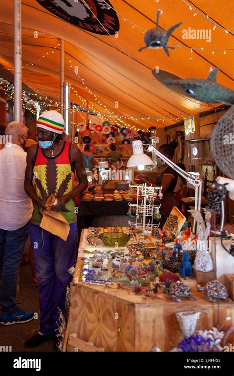 Inside Bay Harbour Market In Hout Bay Cape Town South Africa Stock