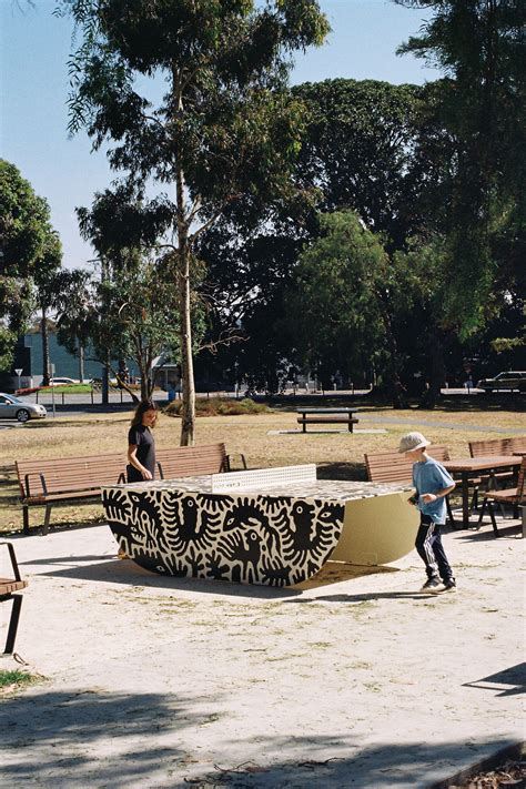 Outdoor Ping Pong Table Art: Minna Leunig — POPP | Public Outdoor Ping Pong