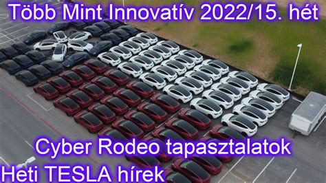 Több Mint Innovatív 2022 15 hét Cyber Rodeo tapasztalatok TeslaCon