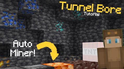 Minecraft Tunnel Bore Auto Miner Minecraft Youtube