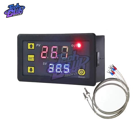 60 500 LED Digital Temperature Controller Meter K Type Thermocouple M6