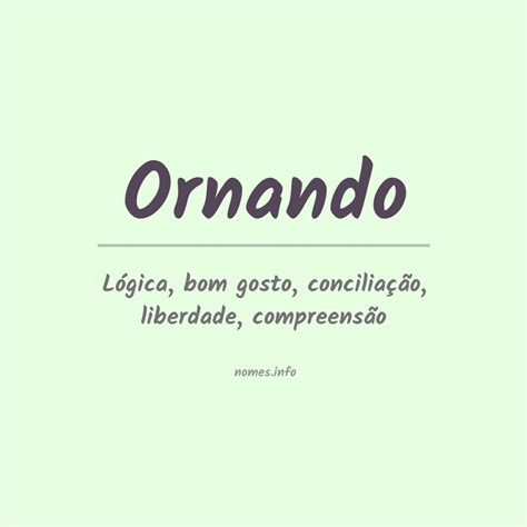 O Que Significa Ornando
