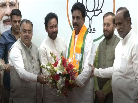 Three Congress leaders from Telangana join BJP