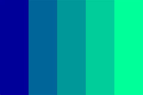 Duke Blue To Medium Spring Green Color Palette