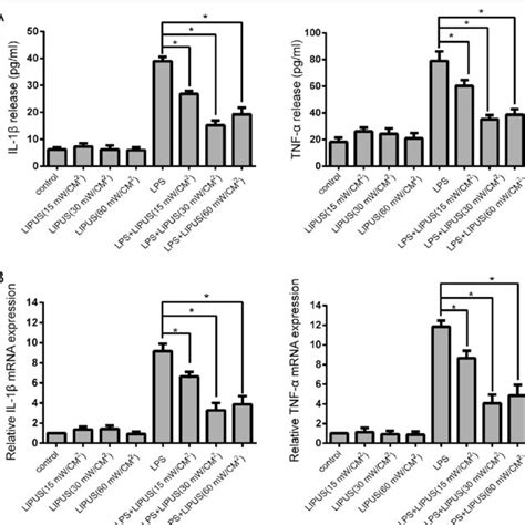 LIPUS Inhibits The Production And Gene Expression Of The Inflammatory