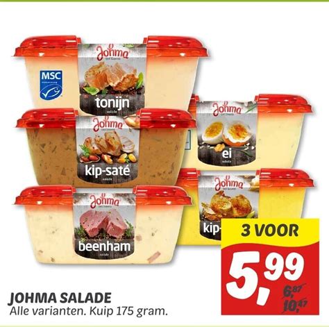 Johma Salade Gram Aanbieding Bij Dekamarkt