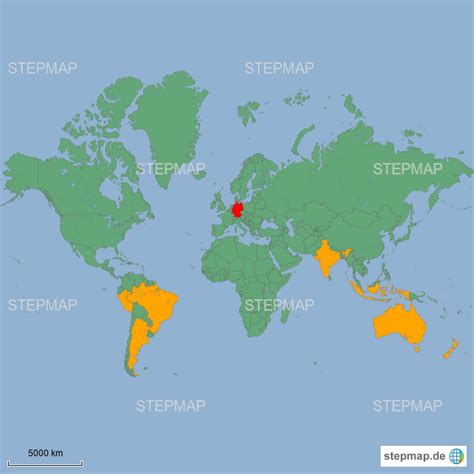 Stepmap Weltkarte Neu