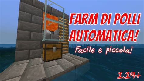 FARM DI POLLI AUTOMATICA SUPER FACILE 1 19 Bedrock Java YouTube