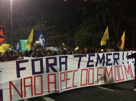 G1 Movimentos Sociais E Estudantis Protestam Contra PEC 241 Na