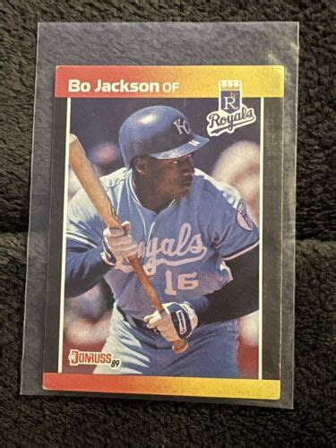 Bo Jackson Donruss Double Error Card Very Rare Ebay