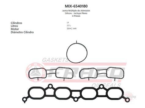 Junta M Ltiple De Admisi N Silicon Incluye Pleno Piezas Renault